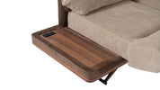 Bosphorus Tech Sofa with integrated wooden tray and built-in control panel